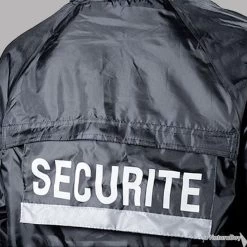 Coupe Vent City Guard Doublé Polaire SECURITE NOIR -L'équipement tactique est un véritable gagnant. 00006 Coupe vent City Guard noir fourre polaire flap SECURITE couture etanche NOIR