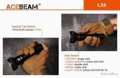 Lampe Torche Acebeam L35 - 5000 Lumens - 480 Mètres De Portée 17 Lampe Torche Acebeam L35 - 5000 Lumens - 480 Mètres De Portée -L'équipement tactique est un véritable gagnant. 00006 Lampe Torche Acebeam L35 5000 Lumens 480 metres de portee