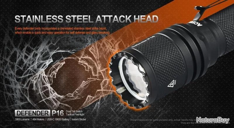 Lampe Torche Acebeam P16 - 1800 Lumens - 484 Mètres De Portée 8 Lampe Torche Acebeam P16 - 1800 Lumens - 484 Mètres De Portée – Image 6