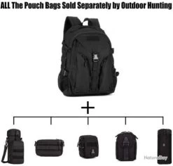 Sac à Dos Militaire Tactique Molle Grande Capacité Sac De Multifonction 40 L -L'équipement tactique est un véritable gagnant. 00006 Sac a Dos Militaire Tactique Molle Grande Capacite Sac de Multifonction 40 L