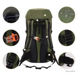 Sac à Dos Tactique Randonnée 50L Housse De Pluie Imperméable Chasse Pêche Trekking Alpinisme Vert -L'équipement tactique est un véritable gagnant. 00006 Sac a Dos Tactique Randonnee 50L Housse de Pluie Impermeable Chasse Peche Trekking Alpinisme Vert