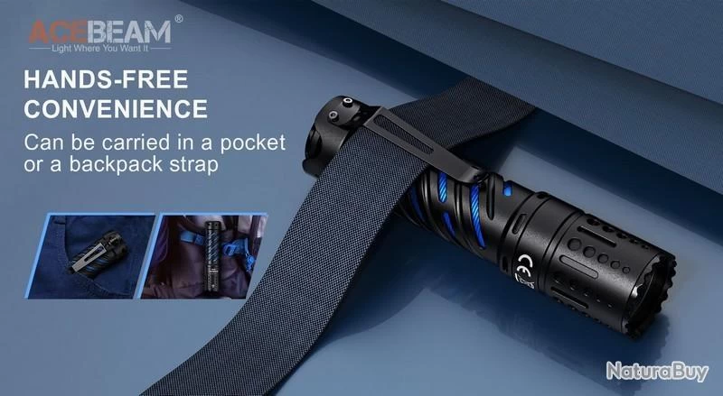 Lampe Torche Acebeam E70 AL - 4600 Lumens - 240 Mètres De Portée 9 Lampe Torche Acebeam E70 AL - 4600 Lumens - 240 Mètres De Portée – Image 7