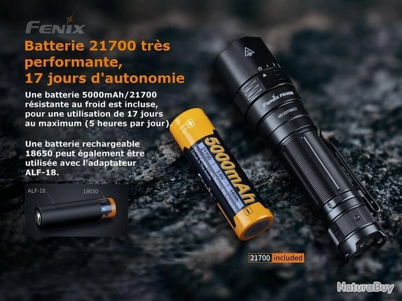 Lampe Torche Fenix PD40R V2.0 - 3000 Lumens 9 Lampe Torche Fenix PD40R V2.0 - 3000 Lumens – Image 7