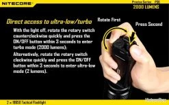 Reconditionné - Lampe Torche Nitecore P36 - 2 000 Lumens -L'équipement tactique est un véritable gagnant. 00007 Reconditionne Lampe torche Nitecore P36 2 000 Lumens