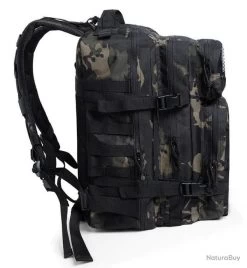 Sac à Dos Tactique Militaire 50L - CAMO Noir - Livraison Rapide 11 Sac à Dos Tactique Militaire 50L - CAMO Noir - Livraison Rapide -L'équipement tactique est un véritable gagnant. 00007 Sac a dos tactique militaire 50L Noir CP Livraison rapide