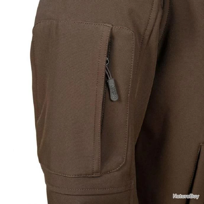 VESTE SOFTSHELL BAROUD TREX MARRON AVEC INTERIEUR POLAIRE 9 VESTE SOFTSHELL BAROUD TREX MARRON AVEC INTERIEUR POLAIRE – Image 7