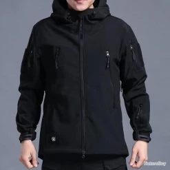 Veste à Capuche Militaire Imperméable Ultra Résistante Coupe Vent Camping Randonnée Chasse Noir Camo -L'équipement tactique est un véritable gagnant. 00007 Veste a Capuche Militaire Impermeable Ultra Resistante Coupe Vent Camping Randonnee Chasse Noir Camo