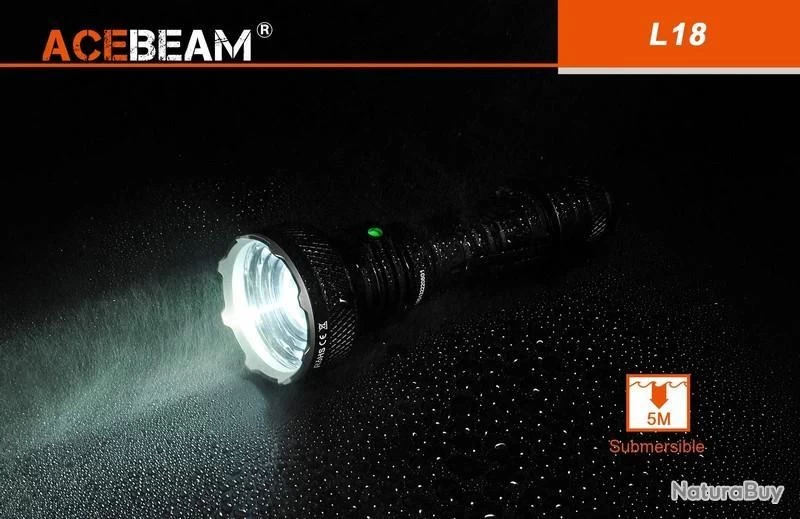 Lampe Torche Acebeam L18 - 1500 Lumens - 1000 Mètres De Portée 10 Lampe Torche Acebeam L18 - 1500 Lumens - 1000 Mètres De Portée – Image 8