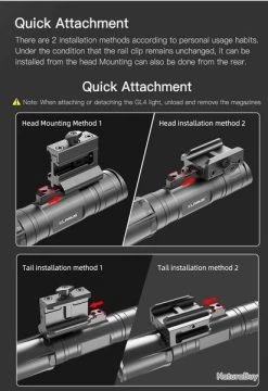 Lampe Torche Klarus GL4 - 3300 Lumens - Rechargeable + Fixation Picatinny + Interrupteur Déporté -L'équipement tactique est un véritable gagnant. 00008 Lampe Torche Klarus GL4 3300 Lumens Rechargeable Fixation picatinny Interrupteur deporte