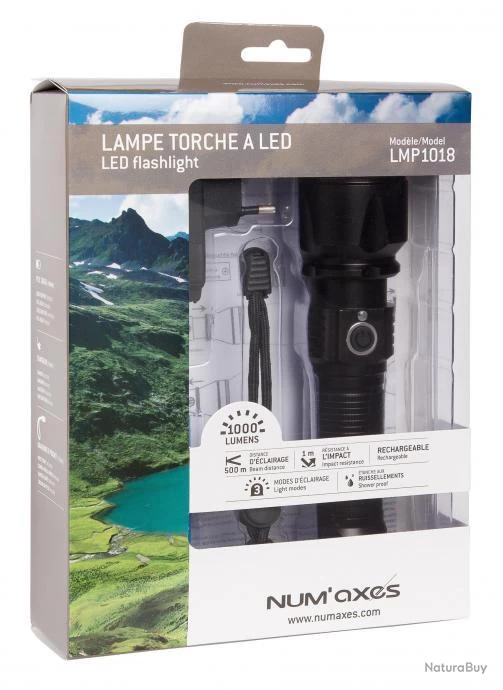 Lampe Tactique Rechargeable NUM'AXES Led 1000 Lumens 11 Lampe Tactique Rechargeable NUM'AXES Led 1000 Lumens – Image 9