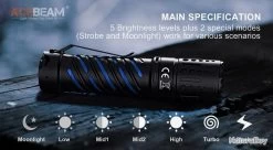 Lampe Torche Acebeam E70 AL - 4600 Lumens - 240 Mètres De Portée 22 Lampe Torche Acebeam E70 AL - 4600 Lumens - 240 Mètres De Portée -L'équipement tactique est un véritable gagnant. 00009 Lampe Torche Acebeam E70 AL 4600 Lumens 240 metres de portee