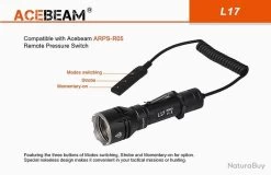 Lampe Torche Acebeam L17 - 1400 Lumens - 802 Mètres De Portée -L'équipement tactique est un véritable gagnant. 00009 Lampe Torche Acebeam L17 1400 Lumens 802 metres de portee