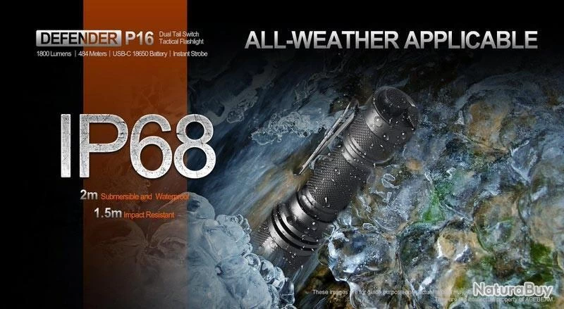 Lampe Torche Acebeam P16 - 1800 Lumens - 484 Mètres De Portée 11 Lampe Torche Acebeam P16 - 1800 Lumens - 484 Mètres De Portée – Image 9