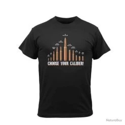 T Shirt Imprimé Choose Your Caliber Rothco Noir