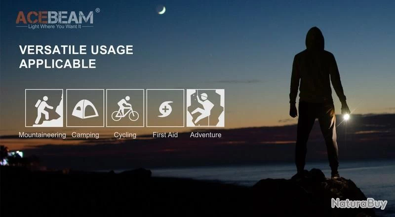 Lampe Torche Acebeam E70 AL - 4600 Lumens - 240 Mètres De Portée 13 Lampe Torche Acebeam E70 AL - 4600 Lumens - 240 Mètres De Portée – Image 11