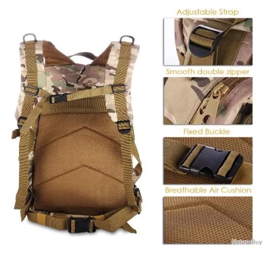 Sac A Dos Militaire Sac A Dos Tactique 35L Armée Sac À Dos Molle Assaut Pack Tactique Combat 13 Sac A Dos Militaire Sac A Dos Tactique 35L Armée Sac À Dos Molle Assaut Pack Tactique Combat – Image 11