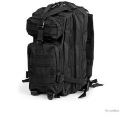 Sac à Dos Trekking Militaire Tactique 25L Chasse Pêche Alpinisme Randonnée Camping Escalade Noir