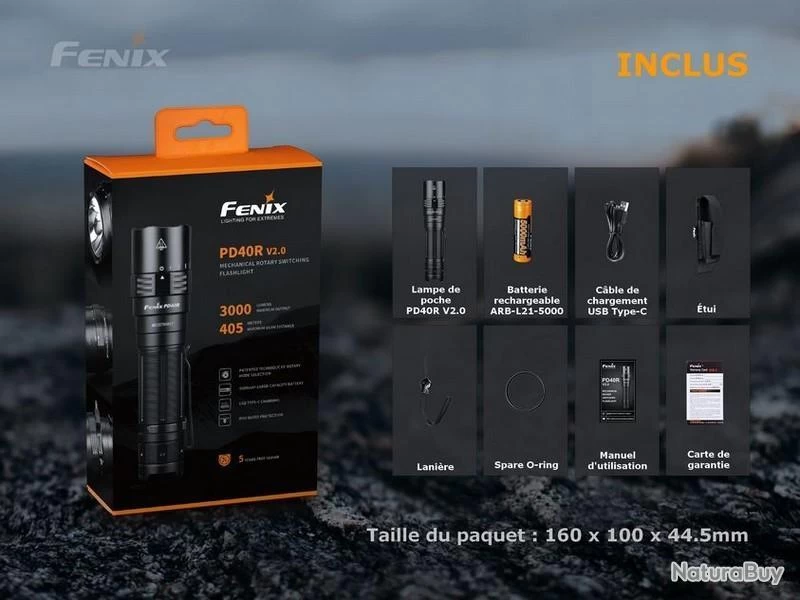 Lampe Torche Fenix PD40R V2.0 - 3000 Lumens 14 Lampe Torche Fenix PD40R V2.0 - 3000 Lumens – Image 12