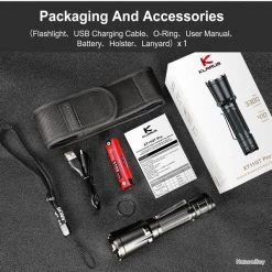 Lampe Torche Klarus XT11GT PRO V2 - 3300 Lumens Tactique Et Rechargeable -L'équipement tactique est un véritable gagnant. 00012 Lampe Torche Klarus XT11GT PRO V2 3300 Lumens tactique et rechargeable