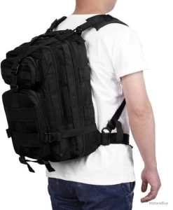 Sac à Dos Trekking Militaire Tactique 25L Chasse Pêche Alpinisme Randonnée Camping Escalade Noir -L'équipement tactique est un véritable gagnant. 00015 Sac a Dos Trekking Militaire Tactique 25L Chasse Peche Alpinisme Randonnee Camping Escalade Noir