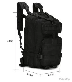 Sac à Dos Trekking Militaire Tactique 25L Chasse Pêche Alpinisme Randonnée Camping Escalade Noir -L'équipement tactique est un véritable gagnant. 00016 Sac a Dos Trekking Militaire Tactique 25L Chasse Peche Alpinisme Randonnee Camping Escalade Noir