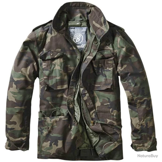 Veste Mi Saison Classic M 65 Brandit Woodland 3 Veste Mi Saison Classic M 65 Brandit Woodland
