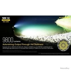 TORCHE NITECORE TINY MONSTER 9500lm TM9KTAC -L'équipement tactique est un véritable gagnant. 00019 TORCHE NITECORE TINY MONSTER 9500lm TM9K