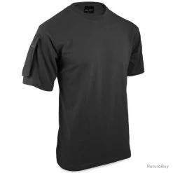 Mil-Tec T Shirt Uni Black Mil Tec Noir