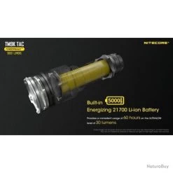TORCHE NITECORE TINY MONSTER 9500lm TM9KTAC -L'équipement tactique est un véritable gagnant. 00022 TORCHE NITECORE TINY MONSTER 9500lm TM9K