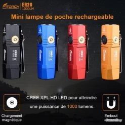 Fitorch ER20 Orange Recharge Magnétique - 1000 Lumens - 7 Cm - 1 Accus 16340 -L'équipement tactique est un véritable gagnant. 00029 Fitorch ER20 orange recharge magnetique 1000 Lumens 7 cm 1 accus 16340