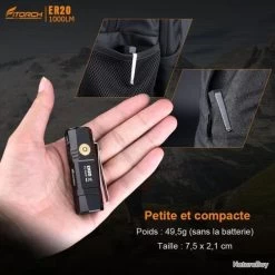 Fitorch ER20 Orange Recharge Magnétique - 1000 Lumens - 7 Cm - 1 Accus 16340 -L'équipement tactique est un véritable gagnant. 00032 Fitorch ER20 orange recharge magnetique 1000 Lumens 7 cm 1 accus 16340