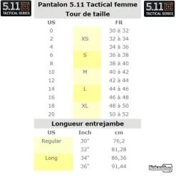 Pantalon 5.11 TACTICAL Cirrus Femme Noir Taille 10 (40-42)-Long -L'équipement tactique est un véritable gagnant. 00032 Pantalon 5.11 TACTICAL Cirrus Femme Noir Taille 10 40 42 Long